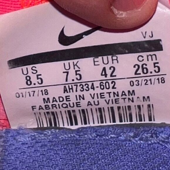 Nike Air Huarache Drift ' 'Flash Crimson Black" AH7334-602 Men's 8.5 - Picture 10 of 11